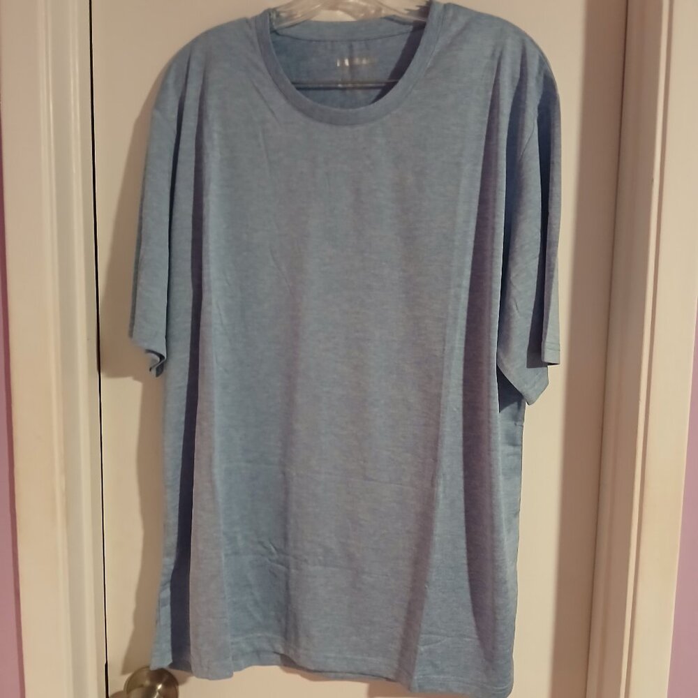 Men's Moisture Wicking Workout Tee Blue NWOT  XL